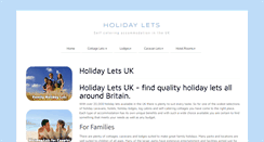 Desktop Screenshot of holidaylets-uk.com
